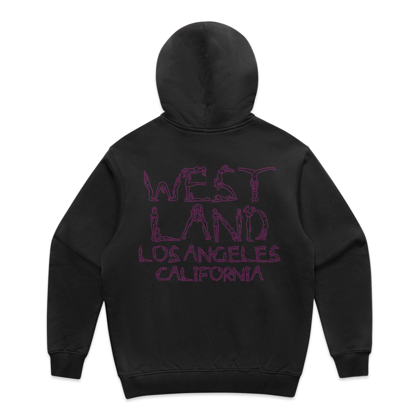 WESTLAND LA GLOCK RHINESTONE HOODIE