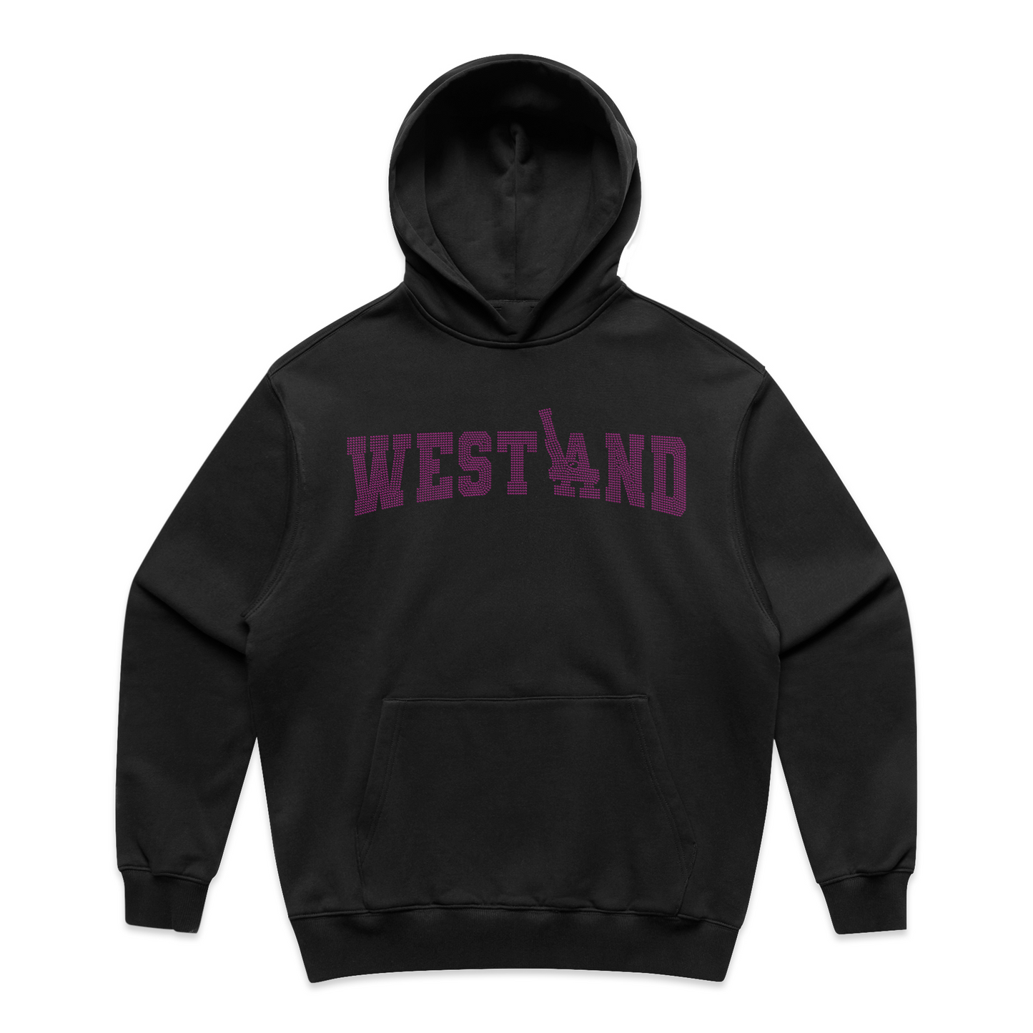 WESTLAND LA GLOCK RHINESTONE HOODIE